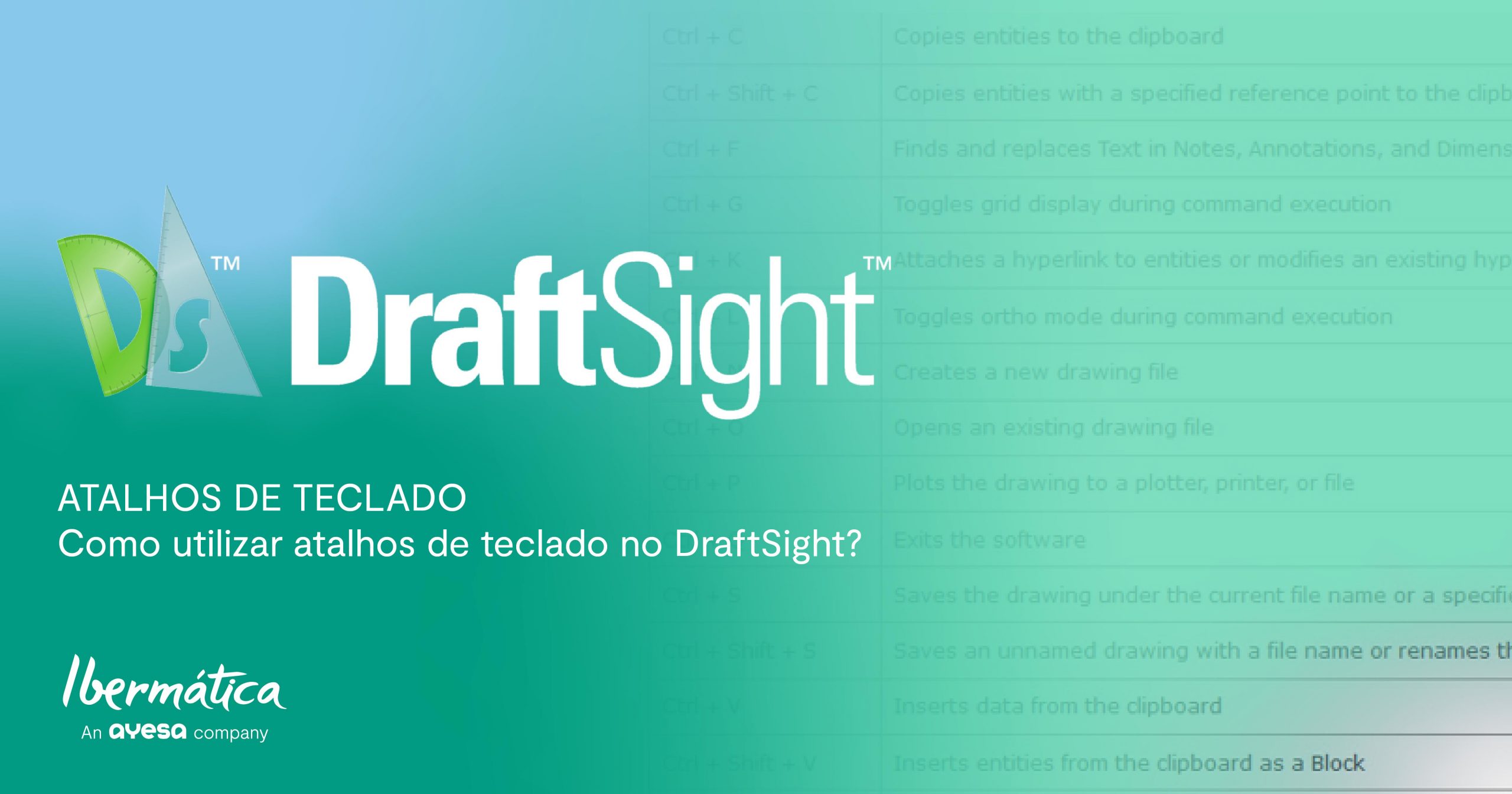 DraftSight | Como utilizar atalhos de teclado no DraftSight?